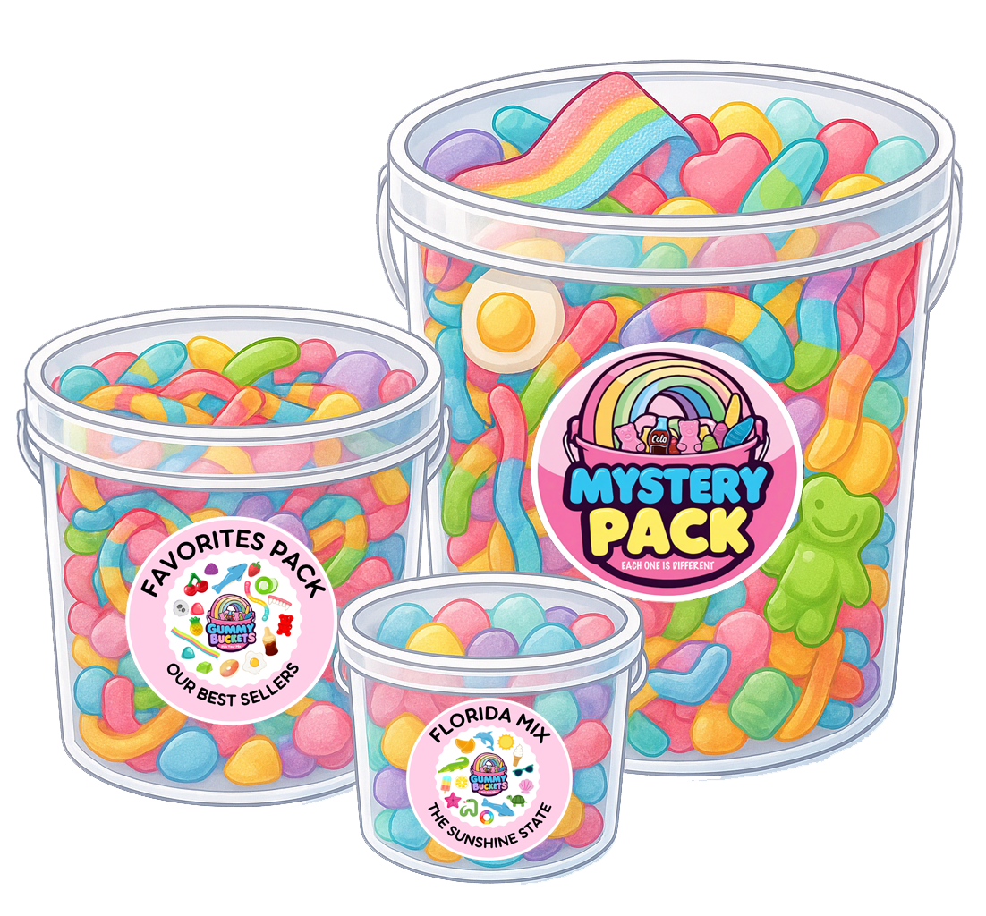 Themed Bags and Buckets of Gummy Candy