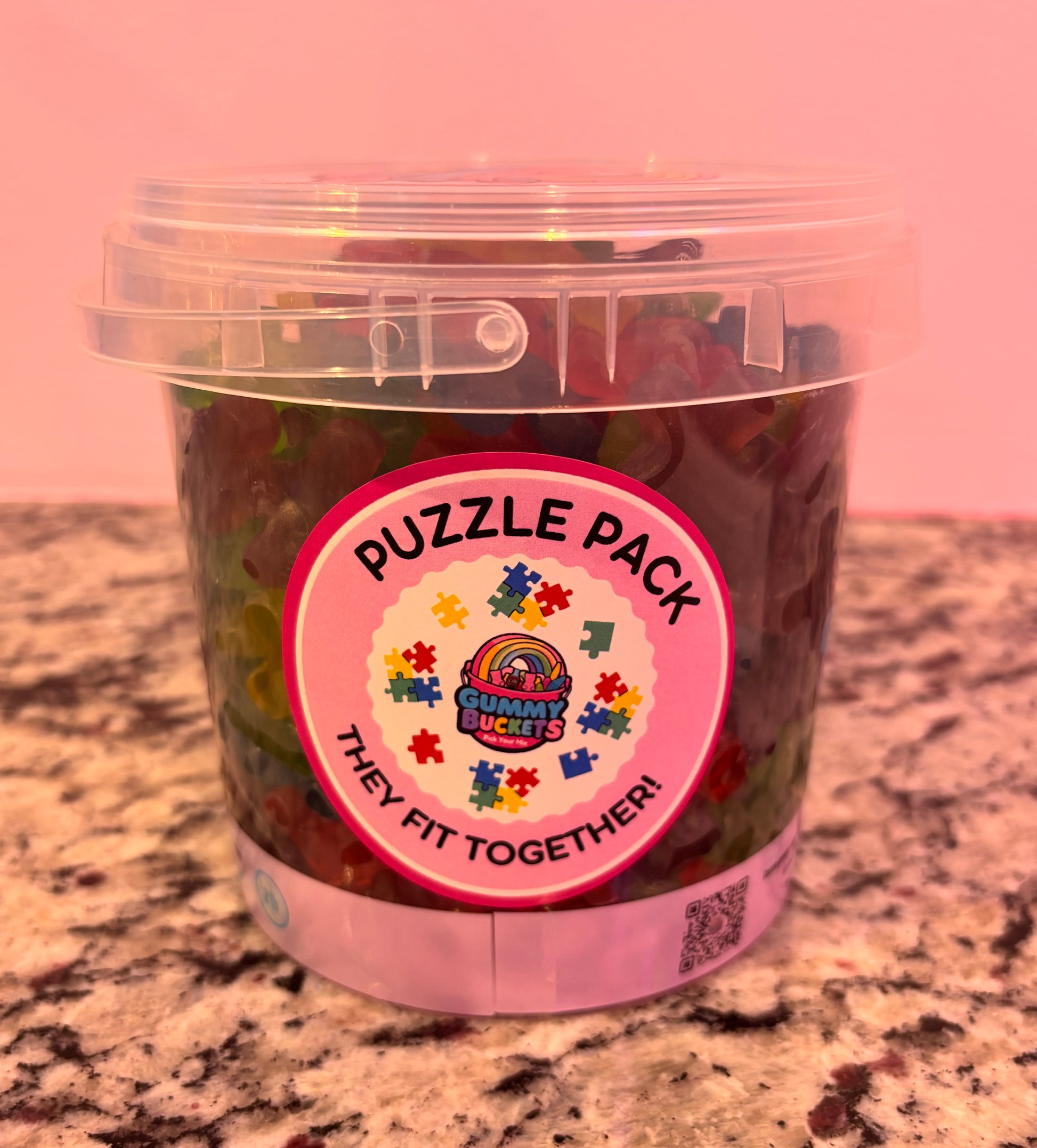 2 Pound Bucket of Puzzle Gummies