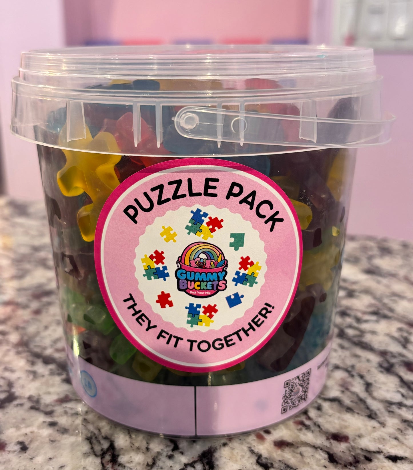 2 Pound Bucket of Puzzle Gummies