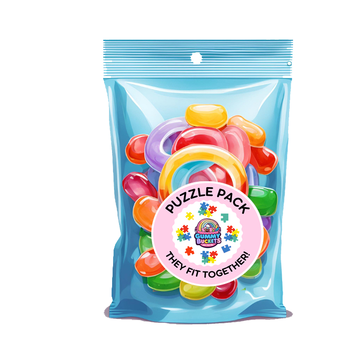 1 Pound Bag of Puzzle Gummies