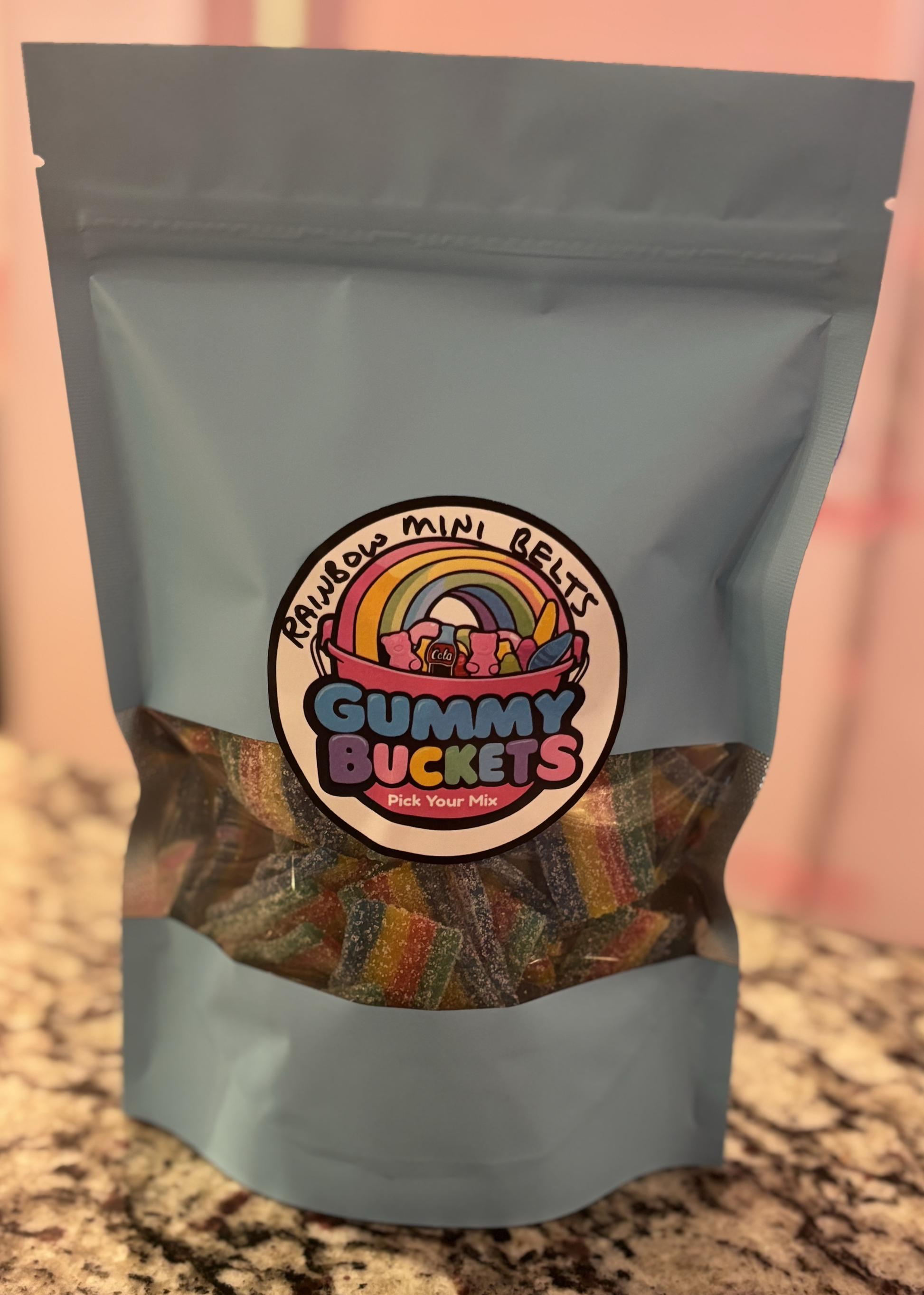 1 Pound Bag of Rainbow Mini Straps