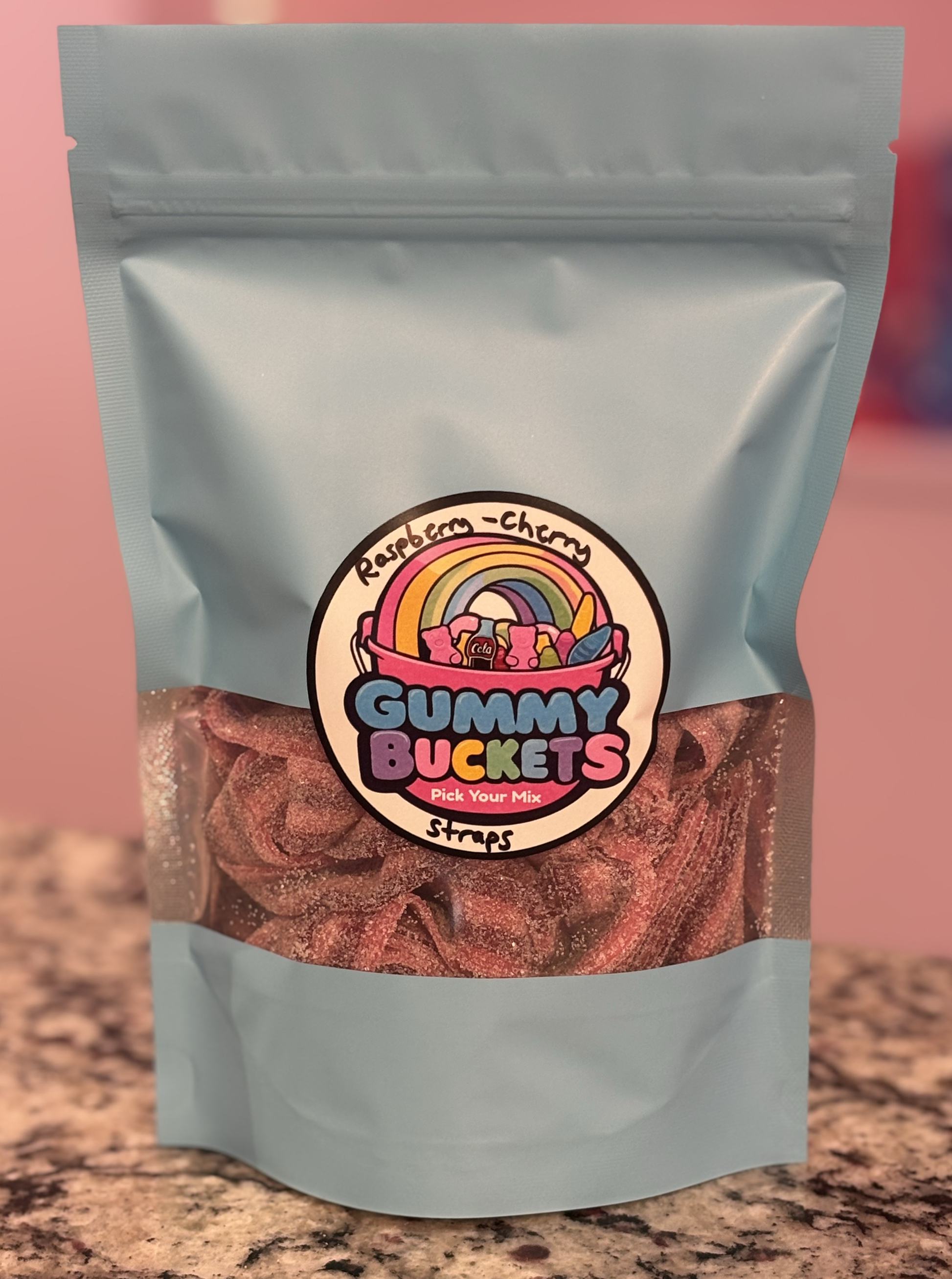 1 Pound Bag of Raspberry Cherry Straps