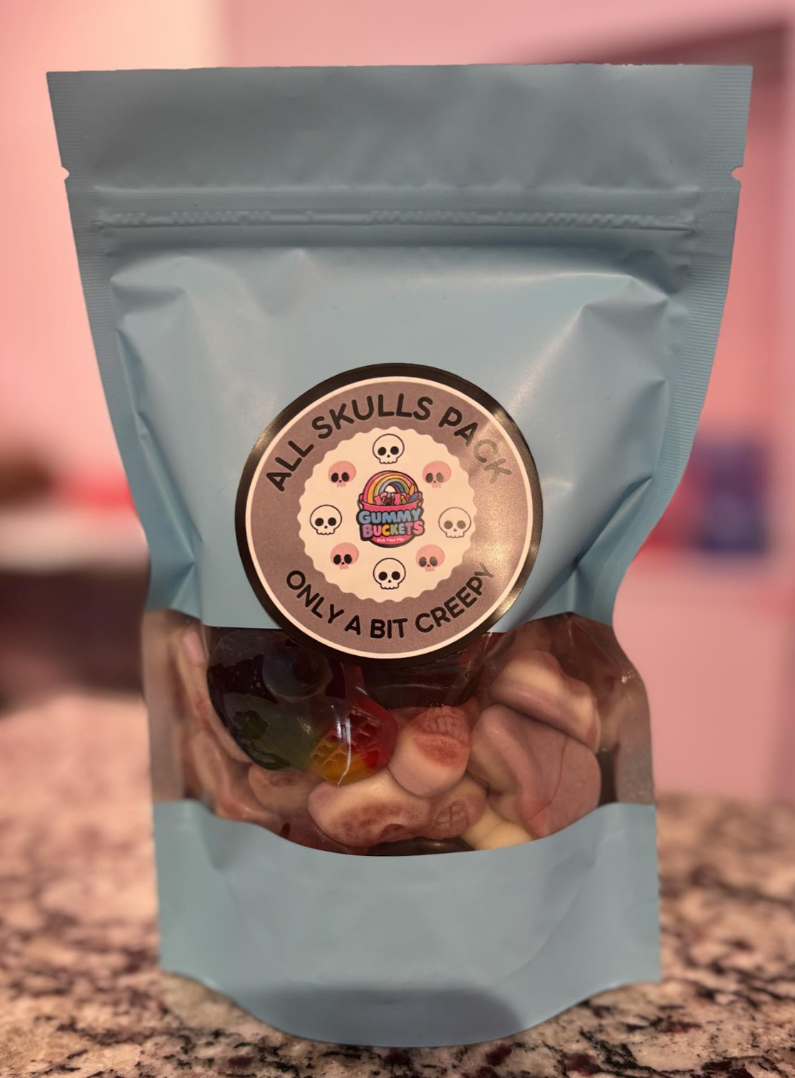 1 Pound Bag of Skull Gummies