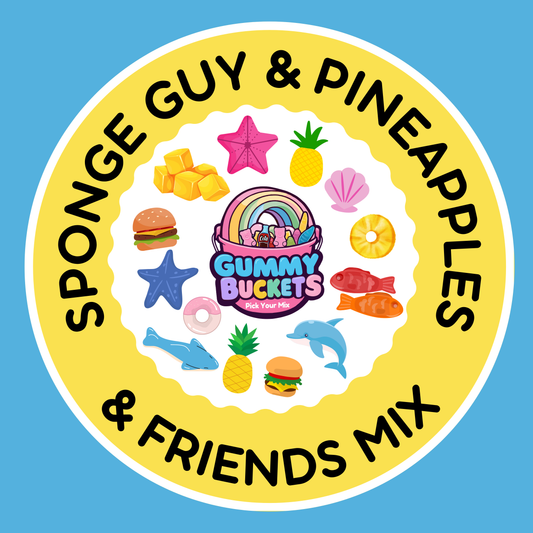 Sponge Guy & Pineapples Gummy Mix