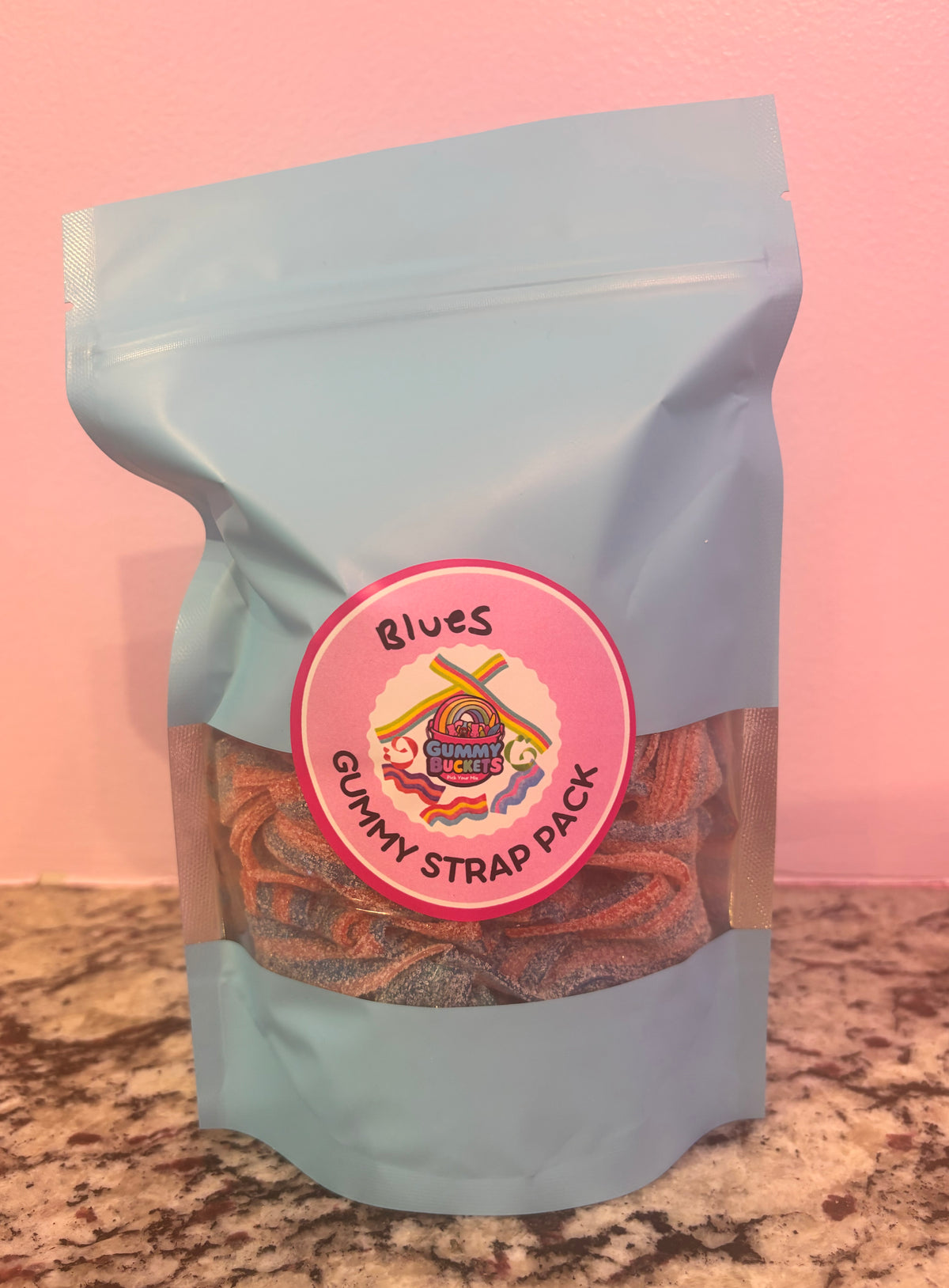 1 Pound Bag of Blue Straps