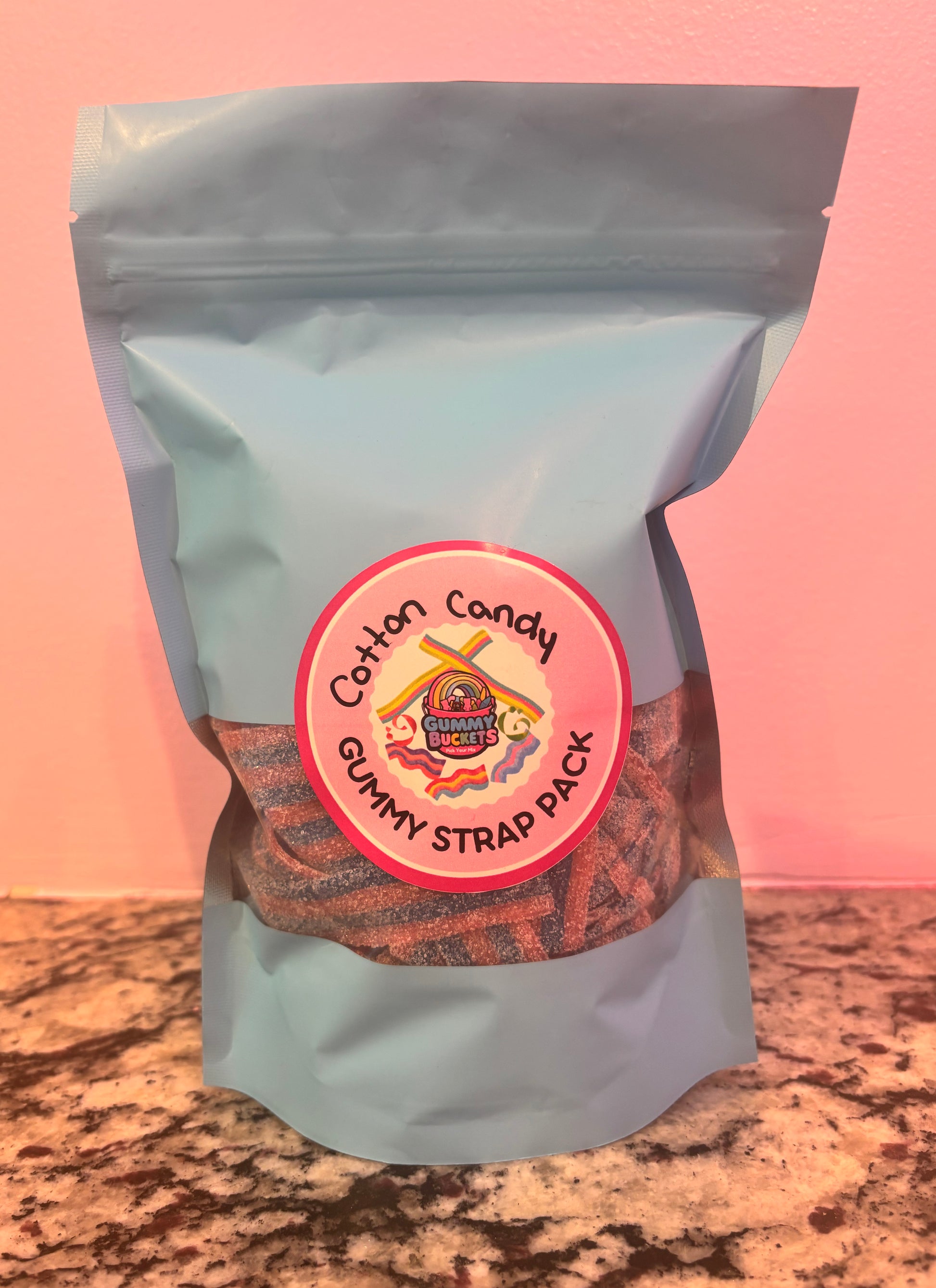 1 Pound Bag of Cotton Candy Straps