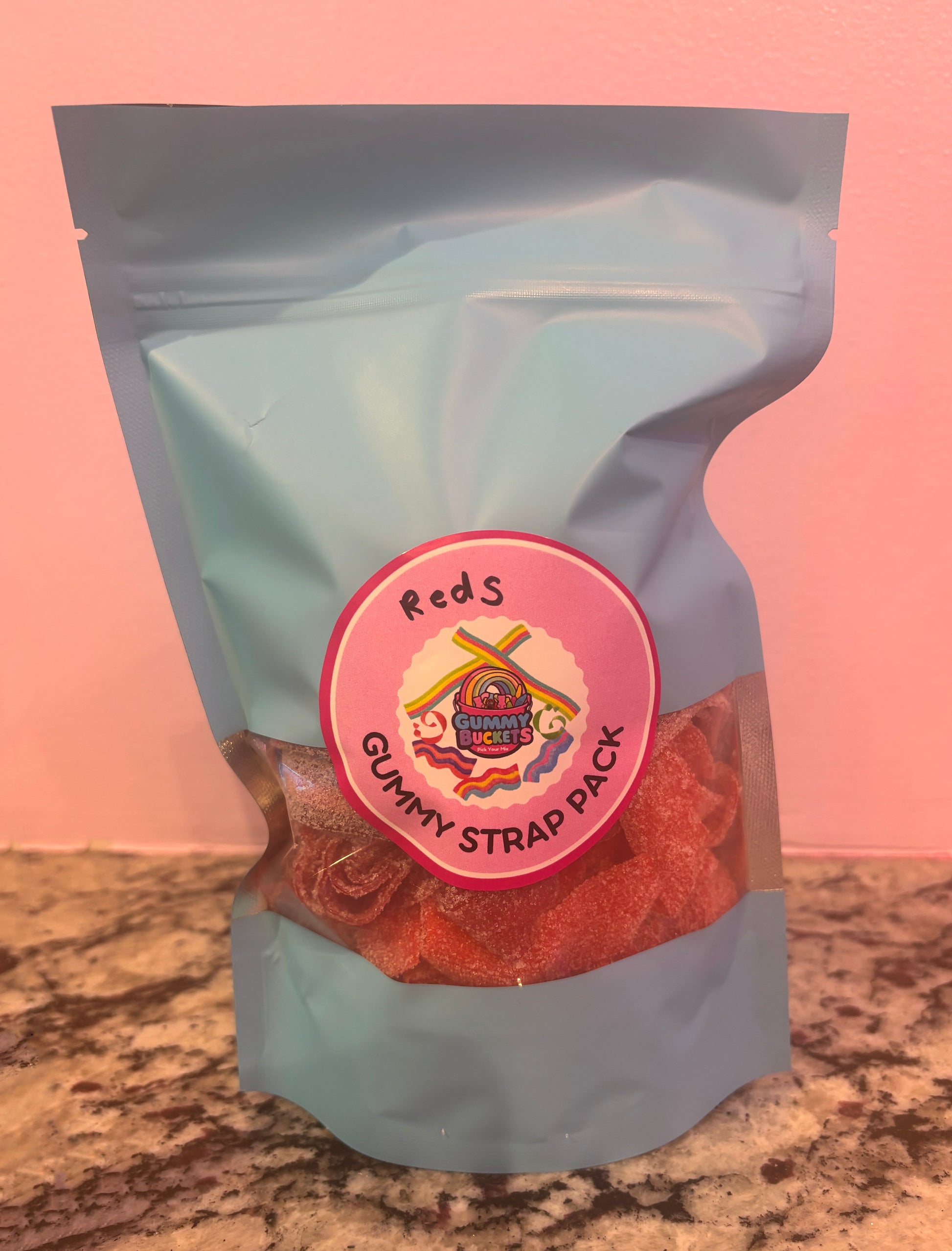1 Pound Bag of Red Straps