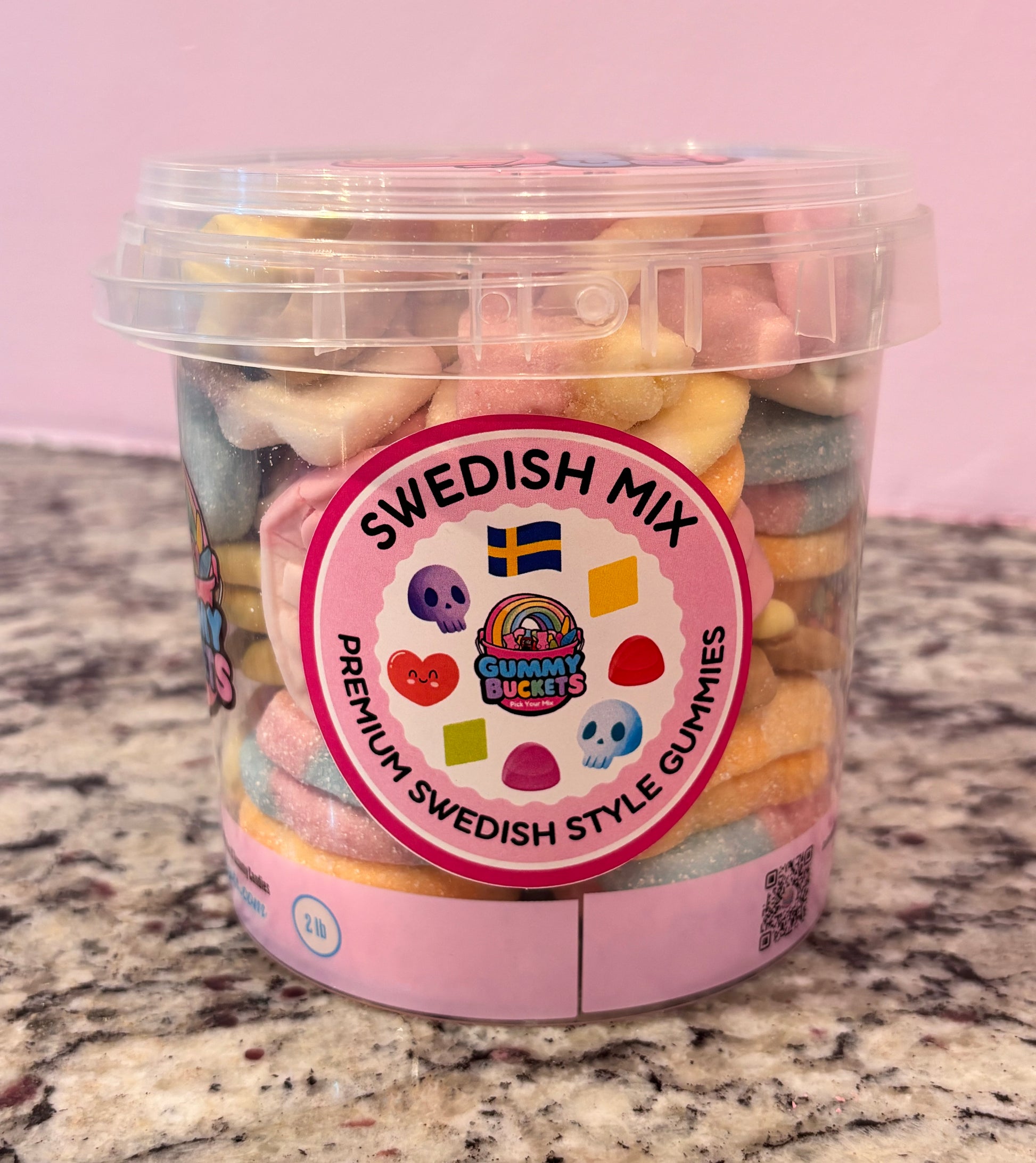 2 Pound Bucket of Swedish gummies