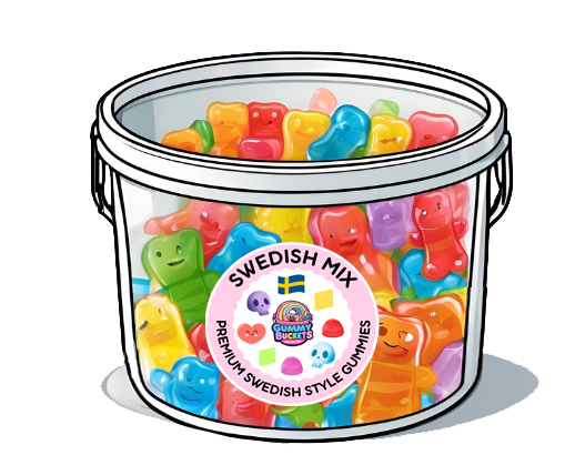 5 Pound Bucket of Swedish Gummies