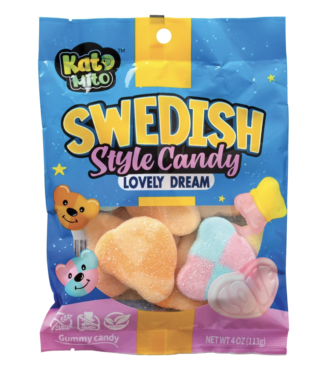 Swedish Lovely Dream candy packaging.