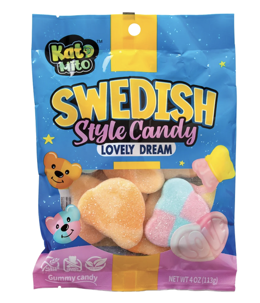Swedish Lovely Dream candy packaging.