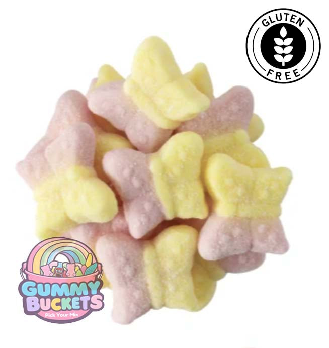 Swedish Sour Strawberry Lemon Butterflies