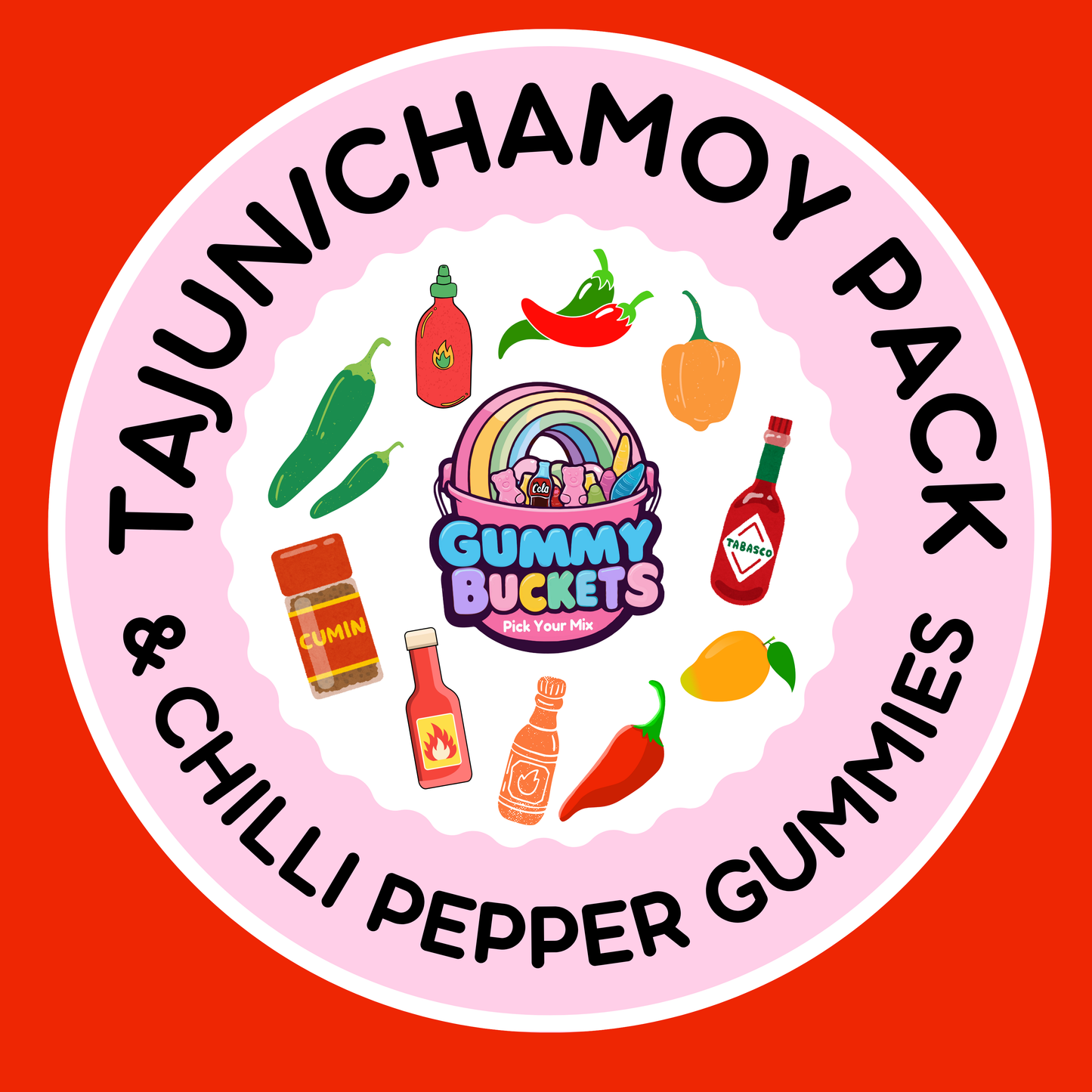 Tajun/Chamoy Gummy Mix (Pick Size)